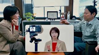 【阿部サダヲ&松たか子】「しあわせな結婚」の2人がドアップ写真掲載に困惑／NTTドコモビジネス CM＋メイキング