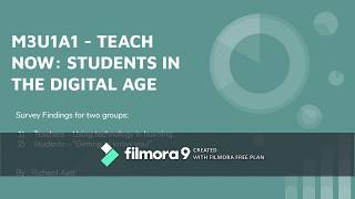 Teach Now M3U1A1 - Getting to Know You