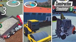 Construction Simulator 3 - Compactor & Forklift Vehicle Gameplay Part 3 screenshot 5