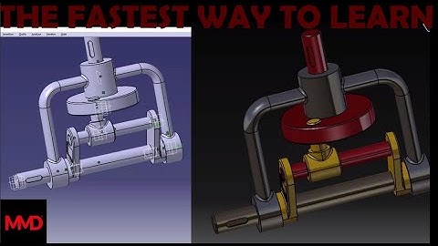 Catia V5 - Complete Tutorial - Oscillating Mechanism - 7 -  Assembly