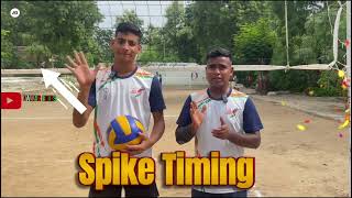 How to spike a Volleyball || Footwork || #volleyball #spike #jump #youtubeshorts #explorepage #fyp