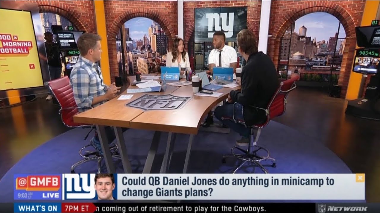Good Morning Football | Could QB Daniel Jones do anthing in minicamp to change Giants plans? - YouTube