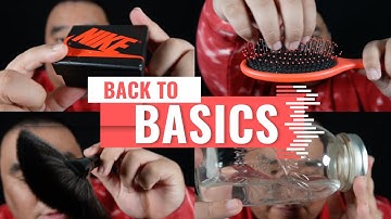 ASMR | Back to BASICS - Tapping, Brushing Your Face & Water Sounds