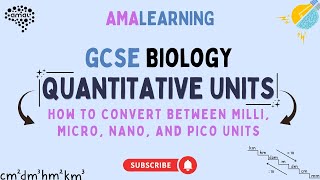 GCSE Biology - How to Convert Between Milli, Micro, Nano, and Pico Units