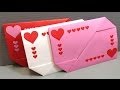 Origami Valentine's Day Gift Card Envelopes - Print at Home