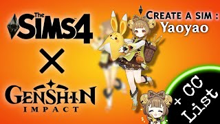 The Sims 4 X Genshin Impact | Create a Sim: Yaoyao + CC list | # 22