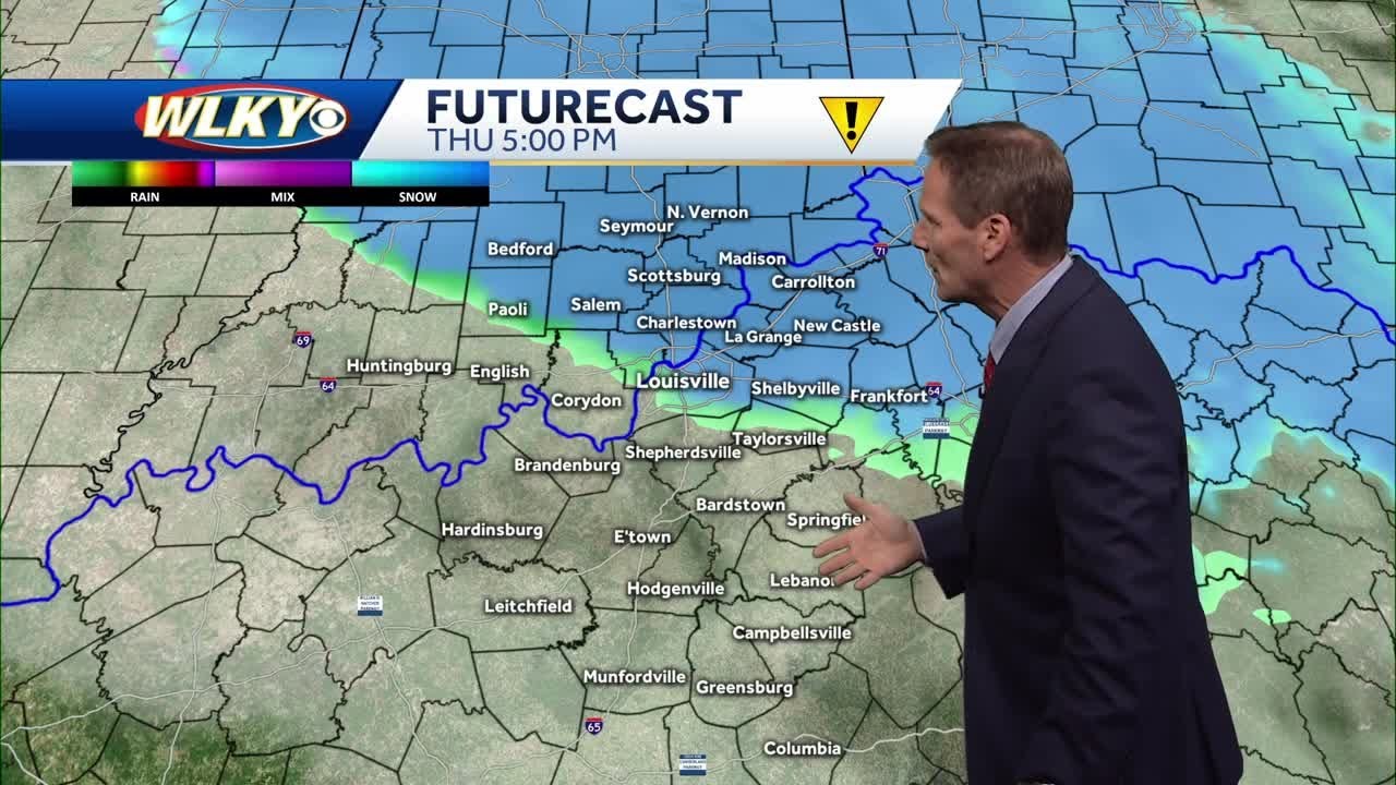 Snow chances later Thursday and Thursday night - YouTube