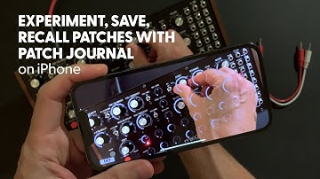 Archive 2023: Experiment, PatchJournal for Moog DFAM on iPhone!