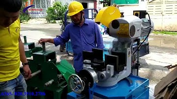 Máy cắt ống hộp kim loại bán tự động YJ 400 chất lượng cao. LH 024.3221.6365