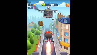 Talking Tom Gold Run Biker Tom Defeated The Raccoons Boss Funny Race Android Gameplay #Shorts