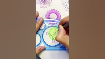Satisfying Geometric Shapes🤩 | Simple Spirograph Design  #asmr #spirograph #shorts