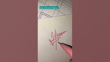 Vikram Thakur name signature 👑 #shorts #viral #calligraphy