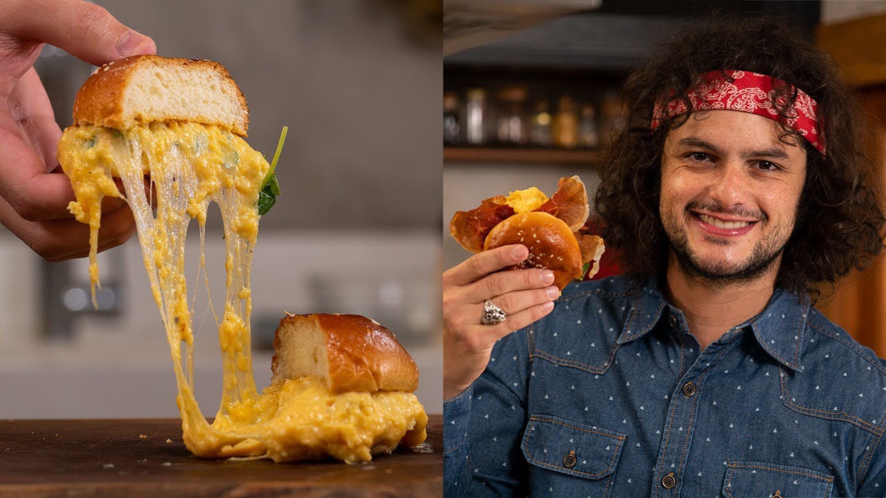 EGGSLUT - SANDUÍCHE DE OVO, QUEIJO E PRESUNTO | Receitas | Mohamad Hindi