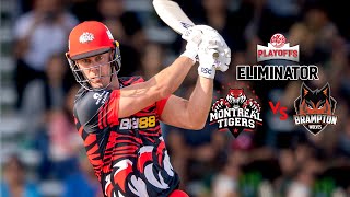 GT20 Canada Season 3 | Eliminator Highlights | Montreal Tigers vs Brampton Wolves