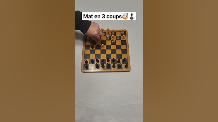 Echec : Le MAT en 3 coups♟️🤯