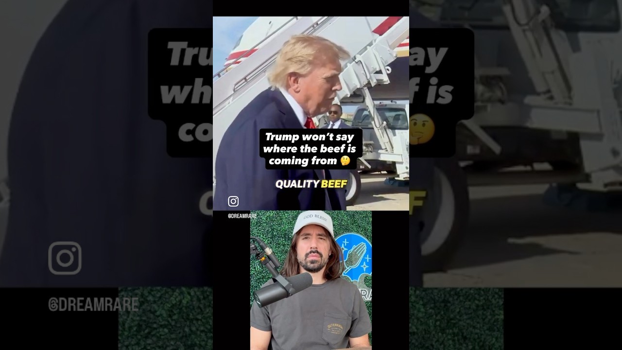 Trump won’t say which countries he’s importing foreign beef from… Umm…