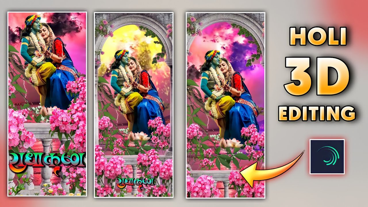 Radha Krishna Holi Status Editing | Shree Krishna Holi Coming Soon Status Editing in Alightmotion
