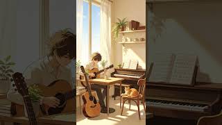 Warm Morning Cafe ☀️ | Cozy Piano & Guitar for a Peaceful Day #focusmusic #beatstostudy #lofi