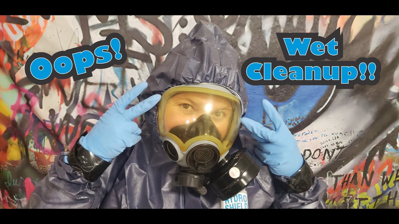 Hydro Shield Disposable Hazmat Coveralls Rubber Gloves Gas Mask Unboxing Show & Tell 🩵☠️🩵
