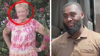 UPS driver sees woman out on her driveway, then spots something is wrong...