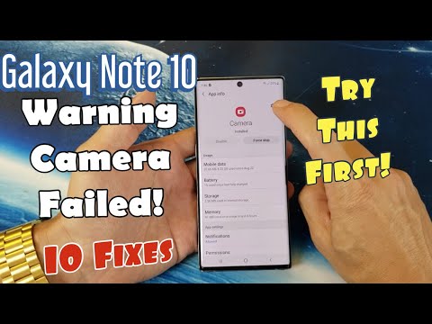 गैलेक्सी नोट 10/10+ : "चेतावनी कैमरा विफल" त्रुटि फिक्स्ड! 10 समाधान!