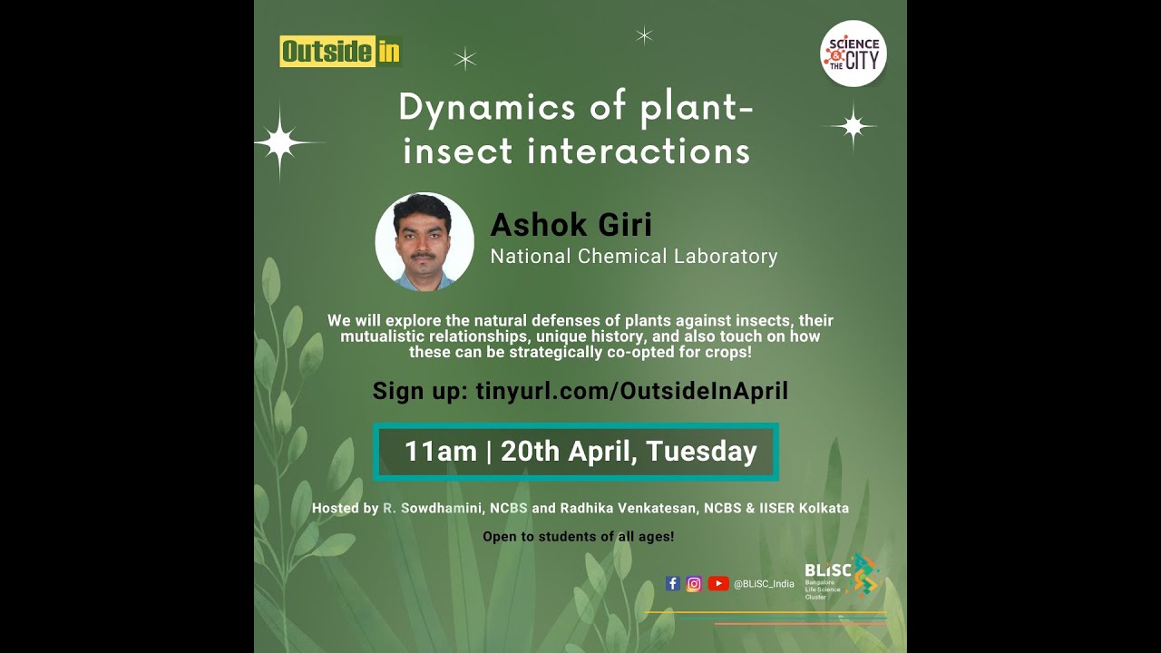 OutsideIn |  Summer Sessions on Plants: Plant-Insect Interactions with Dr. Ashok Giri