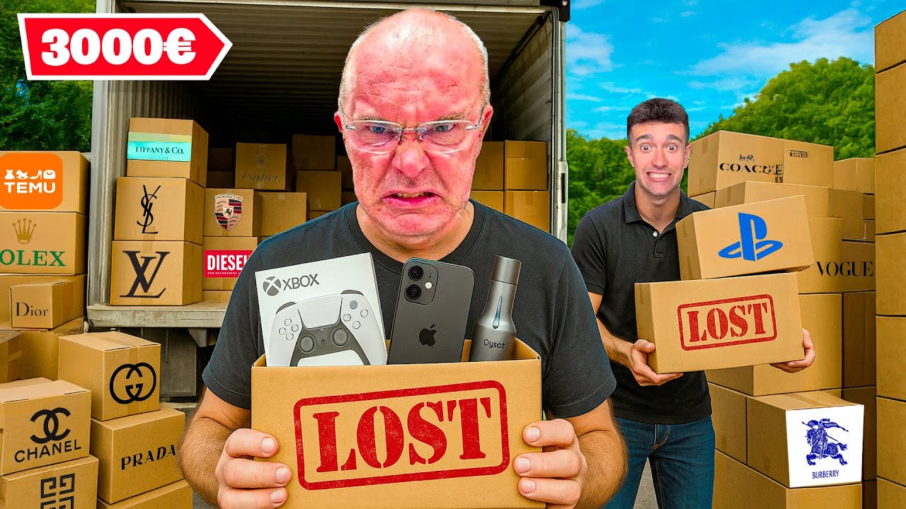PAPÀ HO COMPRATO 3000 EURO di PACCHI SMARRITI e HO TROVATO.. *UNBOXING ...