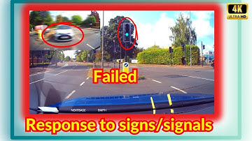 Serious fault Response to signs/signals in real driving test// 2025// 4K