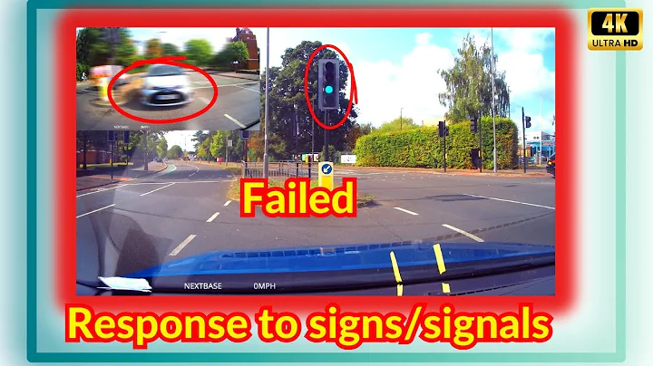 Serious fault Response to signs/signals in real driving test// 2025// 4K
