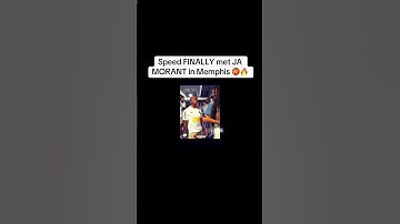 Speed couldn’t hide his excitement when he finally got to meet Ja Morant in Memphis 🤩