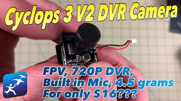 Turbowing Cyclops 3 DVR Camera Review. FPV DVR for $16? It’s “almost” a Runcam Split Mini