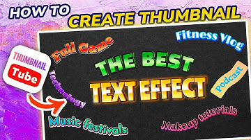 Design Exquisite Text for youtube thumbnails to improve video click-through rate, get more viewers.