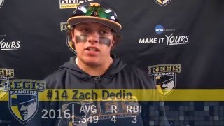 Regis Baseball vs. CCU 4/9/16 (7-1, 5-0)