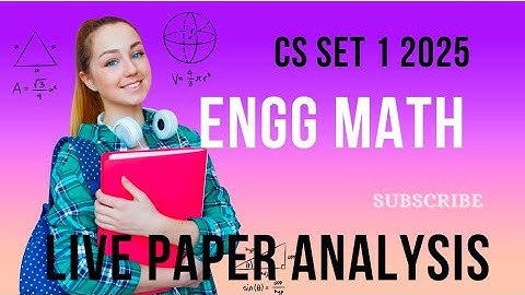 Gate 2024 CS Set 1 |  Engineering Mathematics | Live Paper Analysis | Memory Based Questions
