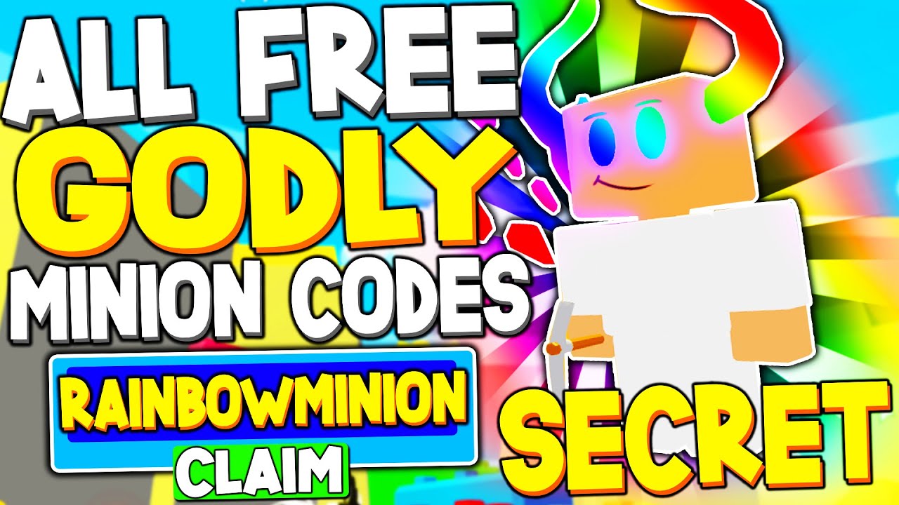 All Free Godly Minion Codes In Minion Simulator Roblox Codes - free bux giving shirt roblox