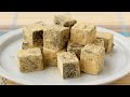 Homemade Japanese Marshmallows (Black Sesame Marshmallow with Soy Bean Powder) 黒ゴマきな粉マシュマロ