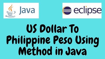 US Dollar To Philippine Peso Using Method in Java