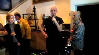 BOW & ARROW PARTY with Pete Bethune @ ADY GIL 's house : Ady's gift to Pete ... a brand new bow!!
