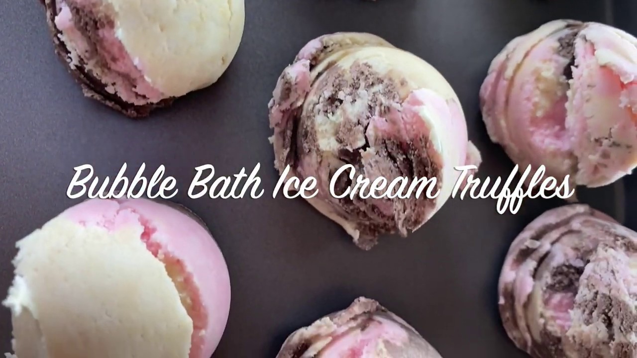 Bubble Bar ICE CREAM Bath Truffles DIY LUSH inspired YouTube