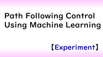 Path following control using machine learning (Donky car kit)