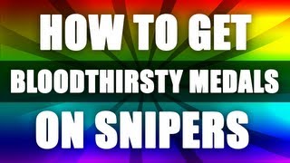 Black Ops 2 - How to get BLOODTHIRSTY MEDALS on Snipers! + GOLD DSR-50! (BO2: Tips and Tricks!) screenshot 3