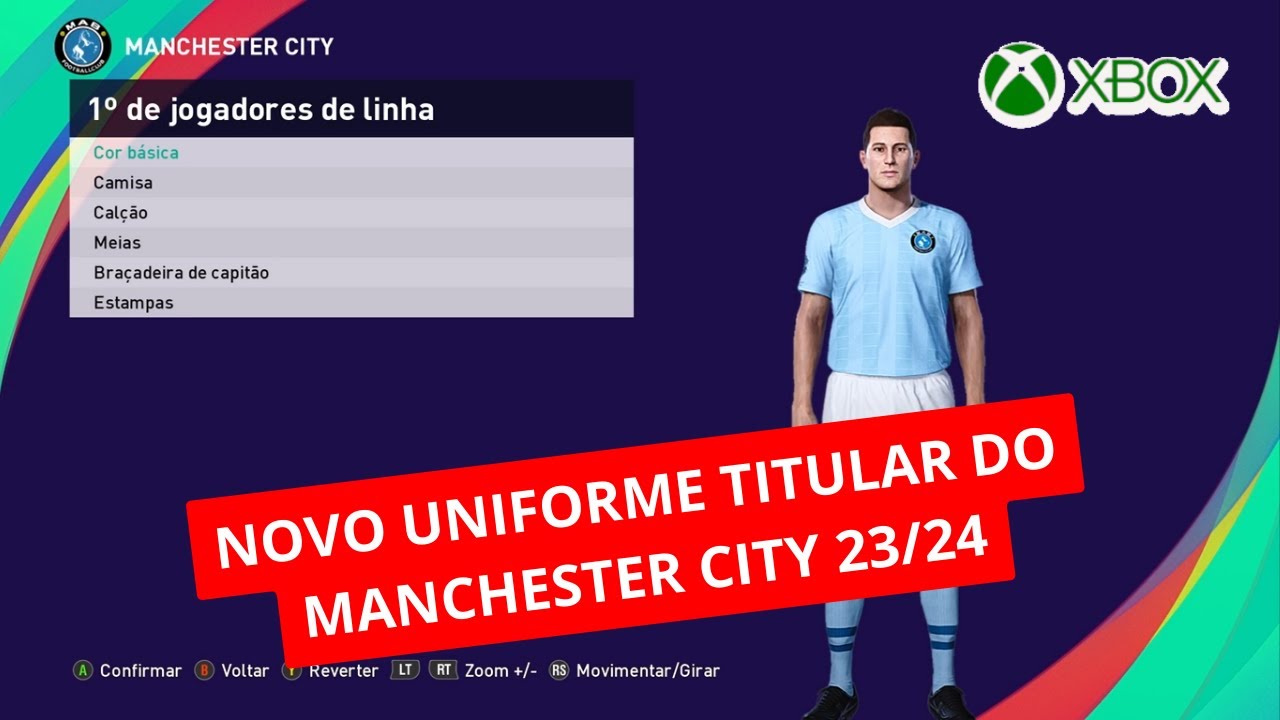 CAMISA MANCHESTER CITY 2024 CAMISA TITULAR JOGADOR