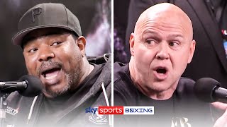 TRAINERS CLASH! 😡| Dominic Ingle & Bo Mac exchange heated words | Khan & Brook's coaches