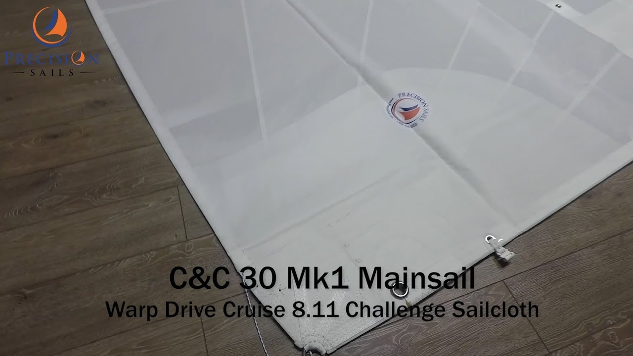 New C&C 30 Mk1 Mainsail - Warp Drive Cruising Laminate from Challenge Sailcloth
