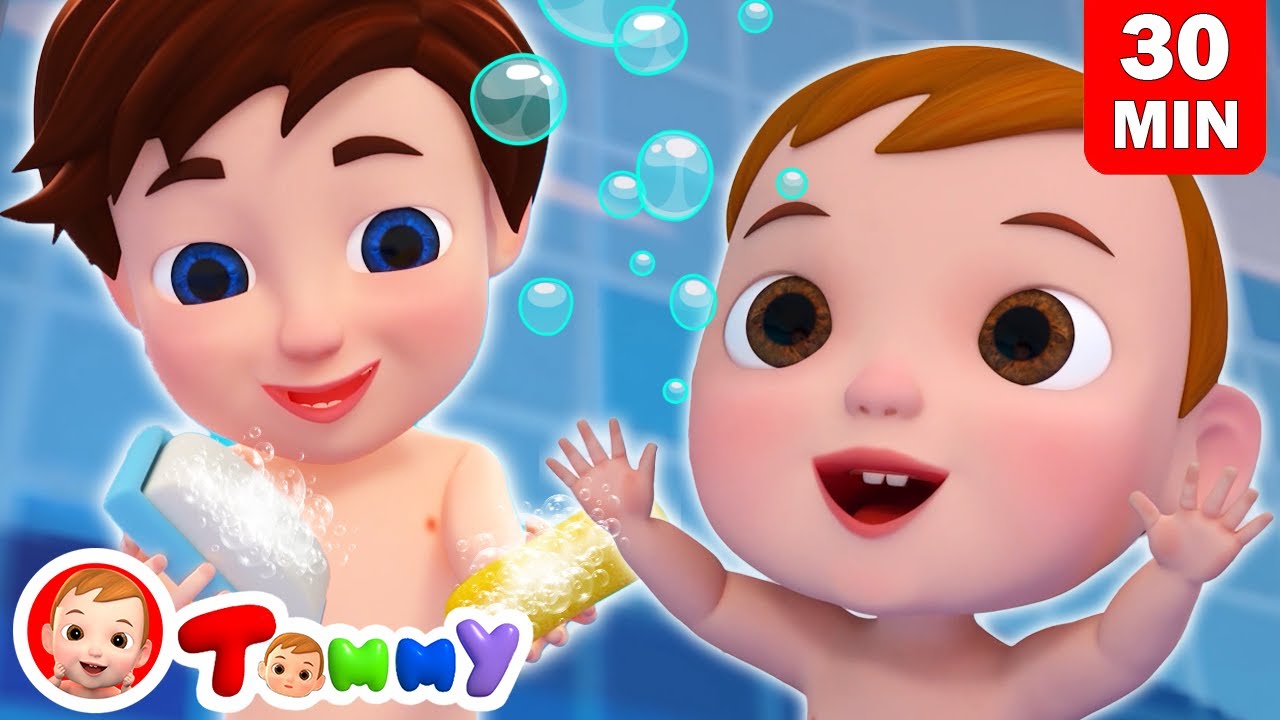 BATH TIME + Baby Shark Doo Doo Doo & More Nursery Rhymes Song | Tommy - Nursery Rhymes & Kids Songs