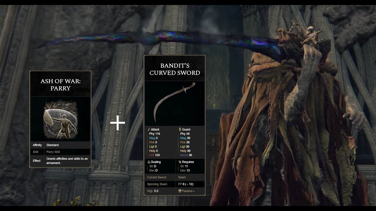 Elden Ring Curved Sword Parry Only YouTube