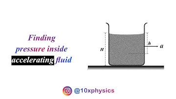 Finding pressure difference in accelerating fluid