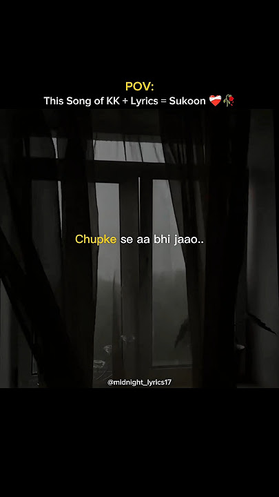 Tum kiyu chale aate ho❤️‍🩹🎧#lyrics #kksongs #song #aesthetic