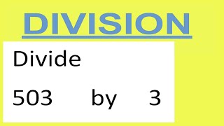 Divide     503      by     3