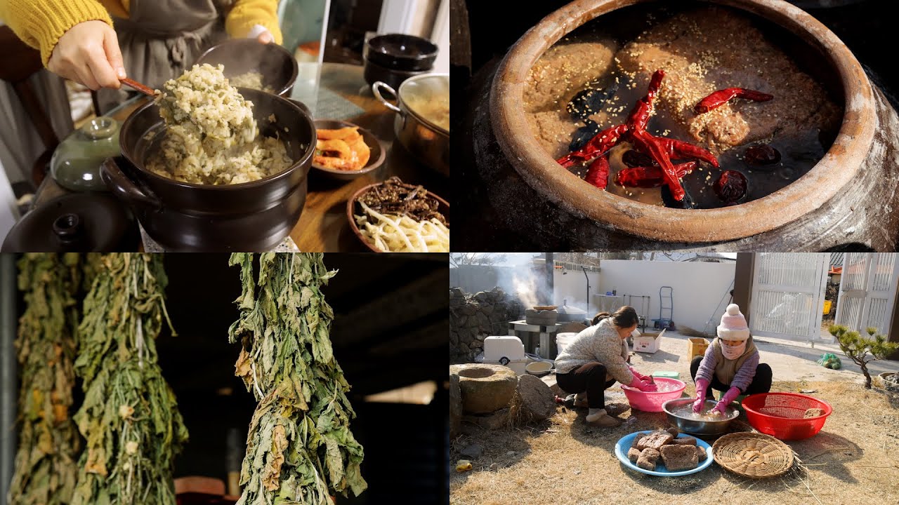 🥶Зима в сельской местности при 15 градусах Цельсия, застывший стол для сирагии домашняя соевая паста